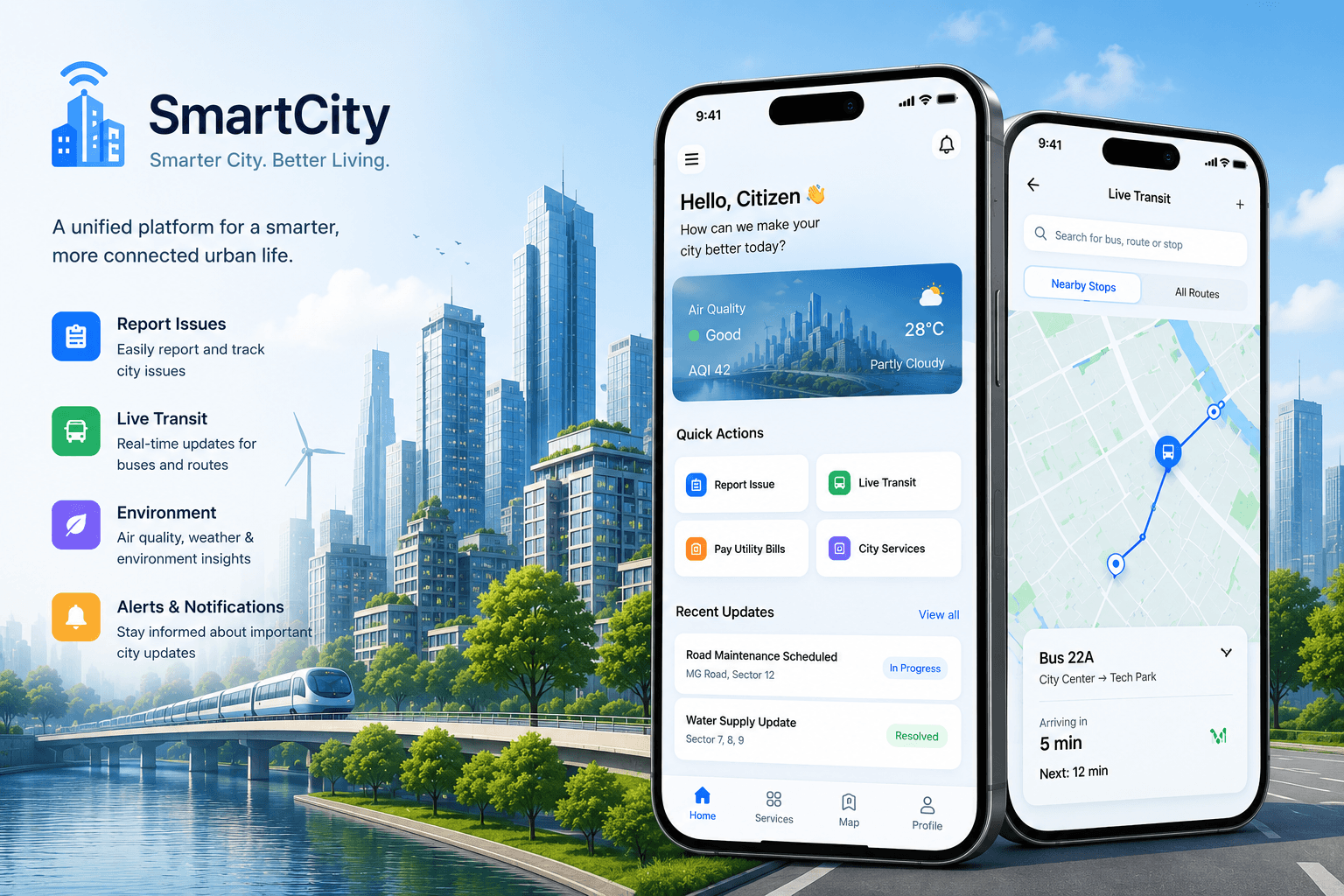 SmartCity Dashboard für kommunale Serviceprozesse und Reporting